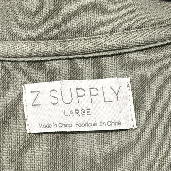 Z Supply Olive Green Button-Up Top - Picture 2 of 3